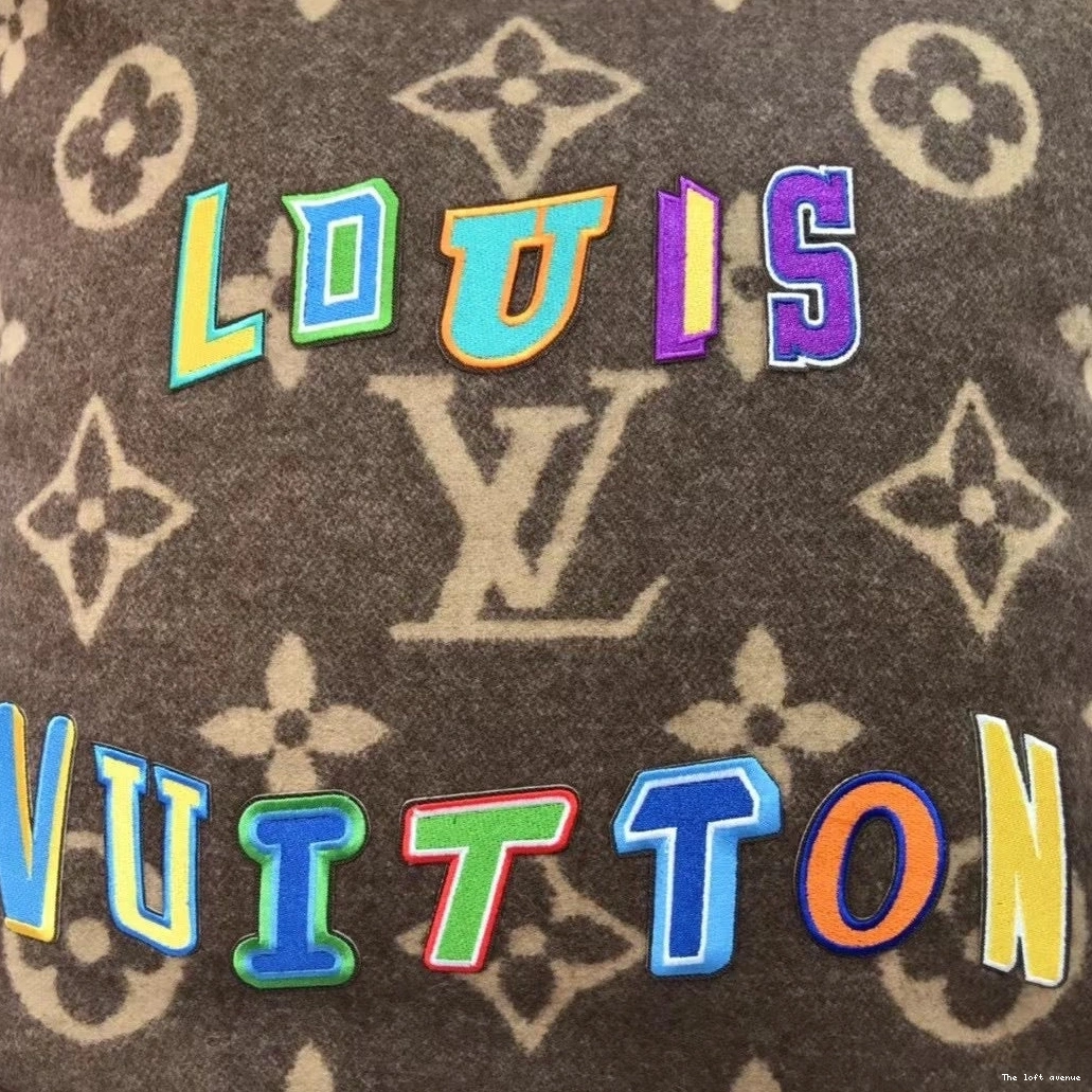 WOOL THROW LV CUSTOM PILLOW LETTERS 0817